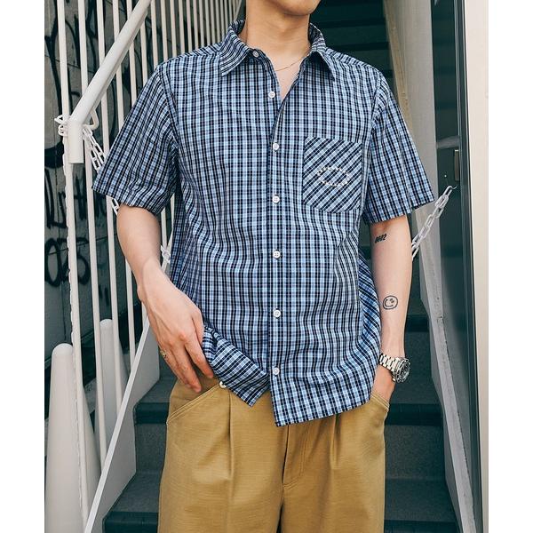 シャツ 半袖 SS CHECK SHIRTS メンズ