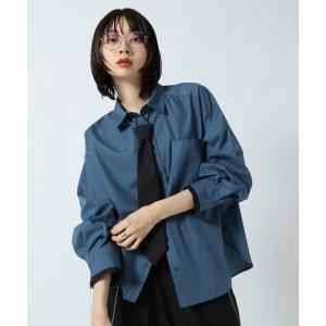 ブラウス シャツ チェーンネクタイシャツ レディース