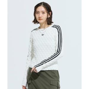アディダス　adidas tシャツ アディダス オリジナルス スリム ソリッド スパイク ニット スウェットシャツ / トレーナー / アディダスオリジナルス adidas…