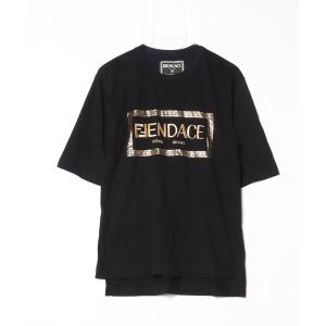 「FENDI」 FENDACE 半袖Tシャツ「VERSACEコラボ」 X-SMALL ブラック メンズ
