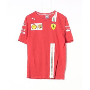 「PUMA」 半袖Tシャツ「ferrariコラボ」 SMALL レッド メンズ