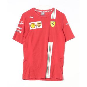 「PUMA」 半袖Tシャツ「ferrariコラボ」 SMALL レッド メンズ