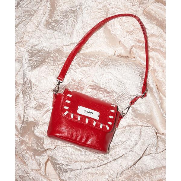 「GRAIN」 ショルダーバッグ FREE レッド レディース