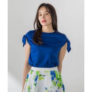tシャツ 半袖 袖リボンカットソー レディース