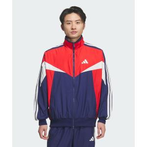 アディダス　adidas ジャージ マストハブ ルーズフィット カラー ブロック メッシュライニング ウインドブレーカー ジャケット / アディダス adidas メンズ