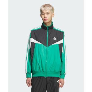 アディダス　adidas ジャージ マストハブ ルーズフィット カラー ブロック メッシュライニング ウインドブレーカー ジャケット / アディダス adidas メンズ