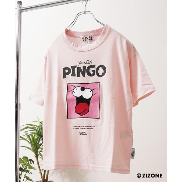 tシャツ 半袖 「ZIZONE / ジゾーン」PINGO フェイス プリント ビッグシルエット 半袖...