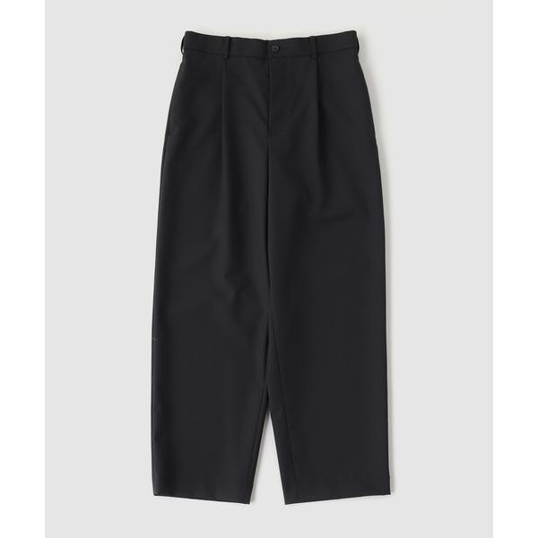 ワイドパンツ スラックス ATON（エイトン）WOOL TROPICAL LOOSE FIT PAN...