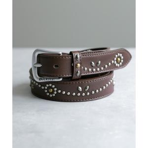 ベルト Dickies ディッキーズ サイズ調整可能 30mm PUレザー スタッズベルト メンズ レディース