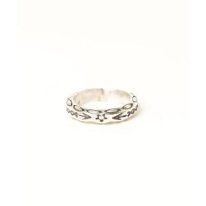 指輪 リング 「ERICKA NICOLAS BEGAY」 NAVAJO STAMP RING SVRG HM 3DST メンズ レディース