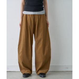 ワイドパンツ パンツ ∴「3サイズ展開」コーデュロイバレルイージーパンツ レディース