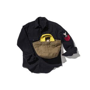 トートバッグ VINTAGE WOOL GARMENTS ZIP TOTE / Yellow Lining メンズ レディース