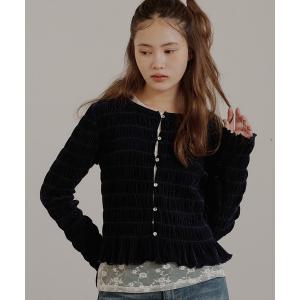 カーディガン assorted shirring cardigan / アソートシャーリングカーディガン レディース
