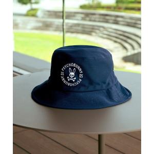帽子 ハット メンズ 「GOLF」サークルロゴ リバーメッシュ バケットハット メンズ レディース