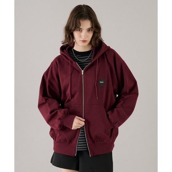 パーカー 26AW HEART LOGO FULL-ZIP HOODIE / ハートロゴフルジップフ...