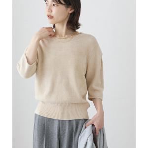 ニット セーター 「洗える」ベロアコンシャスニット レディース
