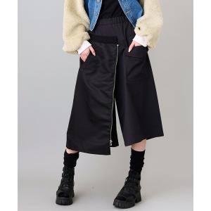 カーゴパンツ ミリタリーmixガウチョパンツ レディース