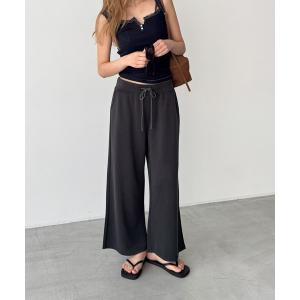 ワイドパンツ パンツ bebyyou　ビスコースイージークロップドパンツ(接触冷感) レディース