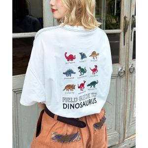tシャツ 「EC限定REVIVAL」恐竜図鑑BACK刺しゅうTEE レディース メンズ
