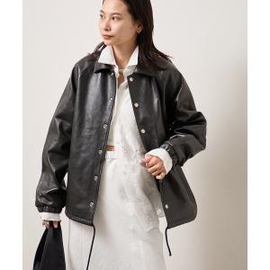 コート アウター 別注「Schott/ショット」for JS ラムレザー コーチジャケット レディース