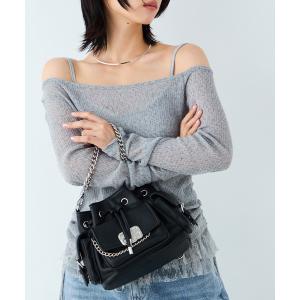 ショルダーバッグ バッグ ミニ 「WEB限定商品」GYDA (ジェイダ)3WAYミニ巾着バッグ GY-B464 ビッグロゴ レディース