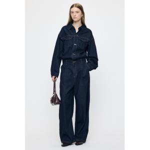 オールインワン TUCKED DENIM ジャンプスーツ レディース