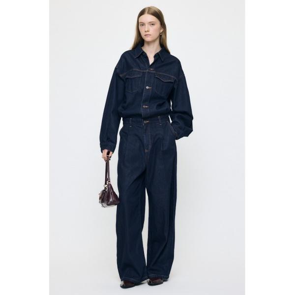 オールインワン TUCKED DENIM ジャンプスーツ レディース