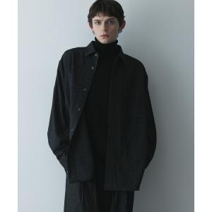 シャツ remer 26秋冬新作 - oversized faded shirt / 掠れ織りオーバーサイズシャツ メンズ レディース