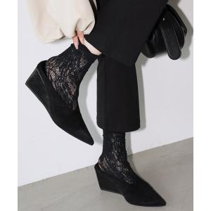 パンプス ポインテッドトゥ ウェッジミュール chs26a009