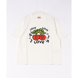 tシャツ 半袖 GOTS KENZO LOVES LOOSE T-SHIRT レディース
