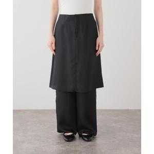 パンツ レイヤースカートセットイージーパンツ レディース