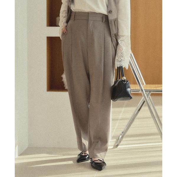 パンツ 入学式 卒業式 卒園式 ドライツイルテーパードパンツ レディース