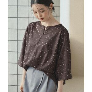 tシャツ 「超優秀ブラウス」「抗菌防臭・毛玉防止・吸水速乾」ハーフZIPドルマンプルオーバー レディース