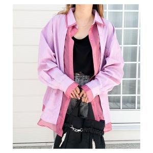 ブラウス シャツ レイヤードライクシャツ レディース