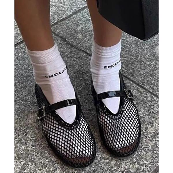 革靴 フォーマルシューズ Mesh strap shoes レディース