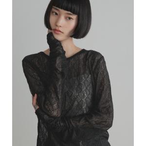 tシャツ クシュクシュレースプルオーバーＬＳ 1052797 レディース