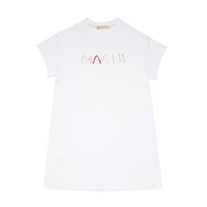ワンピース 入学式 MARNI（マルニ）Kids ＆ Junior ブランドロゴ半袖ワンピース キッズ 子供服 女の子