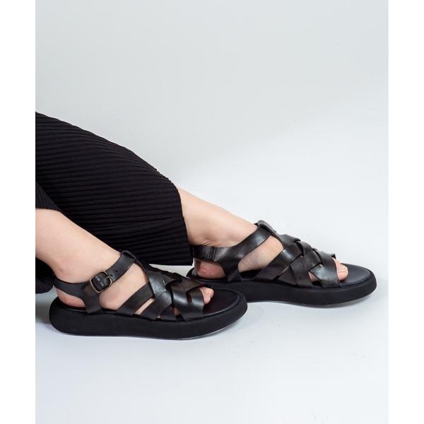 サンダル 「BRADOR/ブラドール」レザー　クロスストラップサンダル　TCAPO レディース