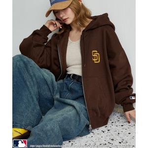 パーカー 裏起毛 PUBLUX/パブリュクス 別注 MLB スウェット ジップ フーディー　限定展開 メンズ レディース