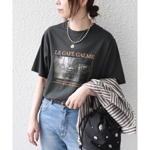 tシャツ 半袖 SHIPS Colors:「接触冷感・UVカット」26AW PARIS フォト TEE レディース