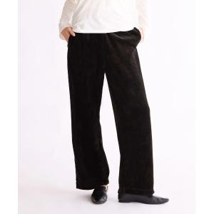 パンツ COTTON VELOUR WIDE PANTS レディース