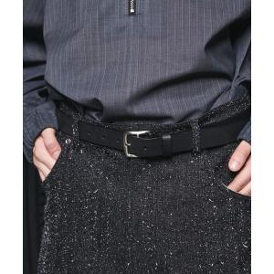 ベルト 「UNISEX」Italian Leather Long Belt/イタリアンレザーロングベルト「MAISON SPECIAL/メゾンスペシャル」 メンズ レディース
