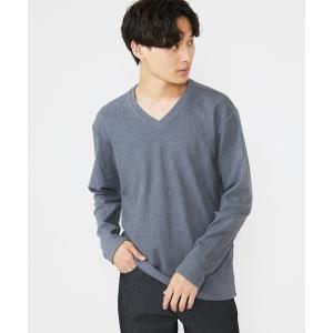 「MK MICHEL KLEIN HOMME 」 長袖Tシャツ 46 チャコールグレー メンズ