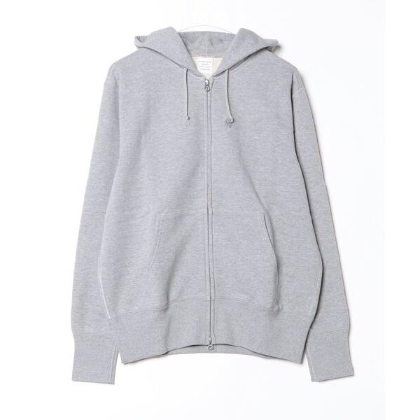 「LOOPWHEELER」 ジップアップパーカー L グレー メンズ