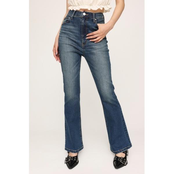 「SLY」 ブーツカットデニムパンツ 26inch ブルー レディース