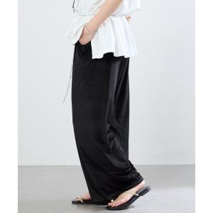 パンツ シアーベロア パンツ レディース