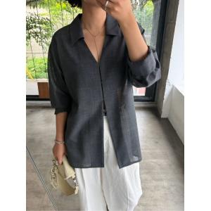 ブラウス シャツ Sheer relax wide SH(シアー リラックス ワイド シャツ) レディース