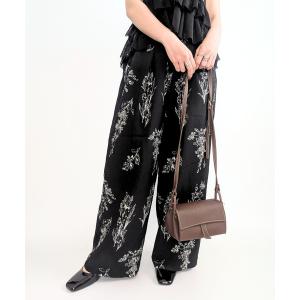 パンツ ボタニカル柄イージーパンツ レディース