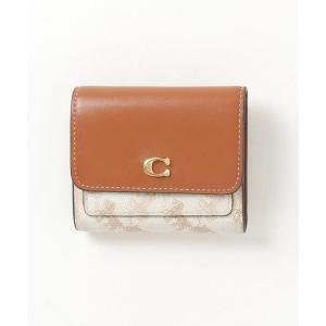 「COACH」 刺繍財布 - ブラウン レディース