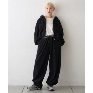 ワイドパンツ パンツ ∴「ZOZO限定」ふわもこ太畝コーデュロイイージーパンツ レディース メンズ